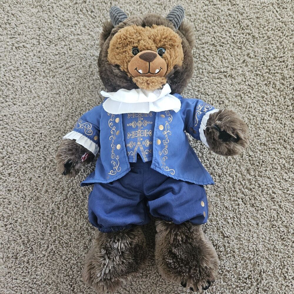 Disney Beauty and The Beast Build A Bear 18" Plush in Ballroom Outfit 2017
